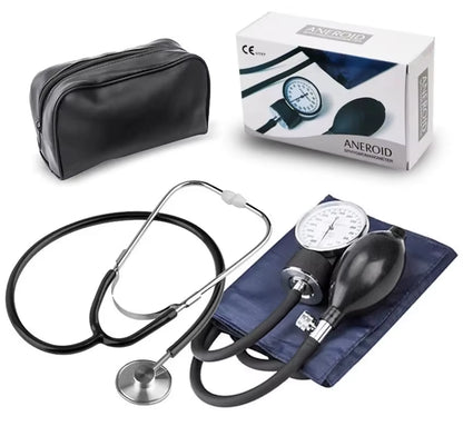 Blood Pressure Monitor - Upper Arm Blood Pressure Gauge, Household-Style Manual with Zipper Bag Blood Pressure Stethoscope