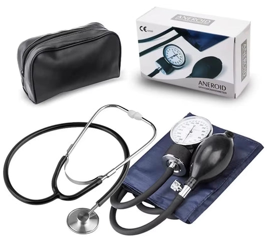 Blood Pressure Monitor - Upper Arm Blood Pressure Gauge, Household-Style Manual with Zipper Bag Blood Pressure Stethoscope